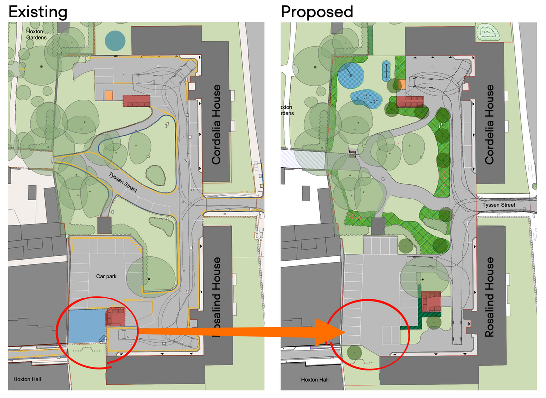 Hackney Council proposes paving over play area to create parking bays