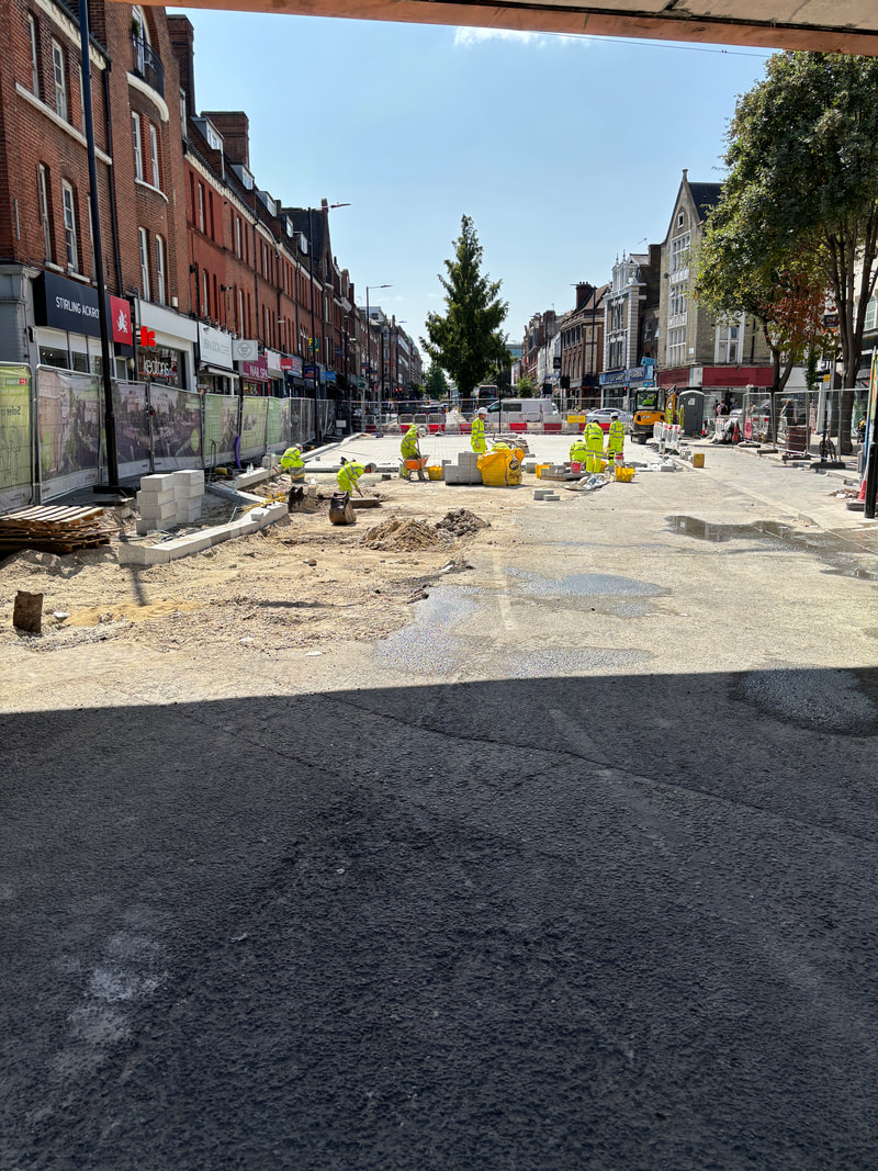 Amhurst Road work in progress