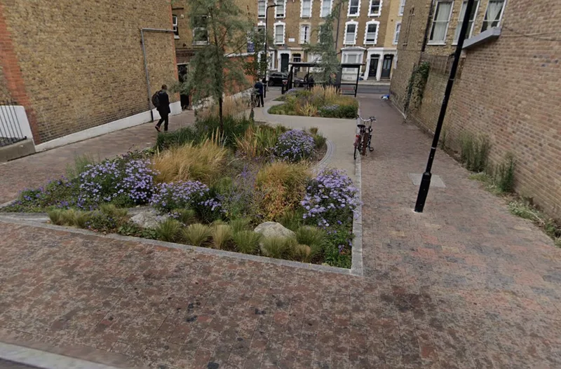 Marvin St no parking just planting!